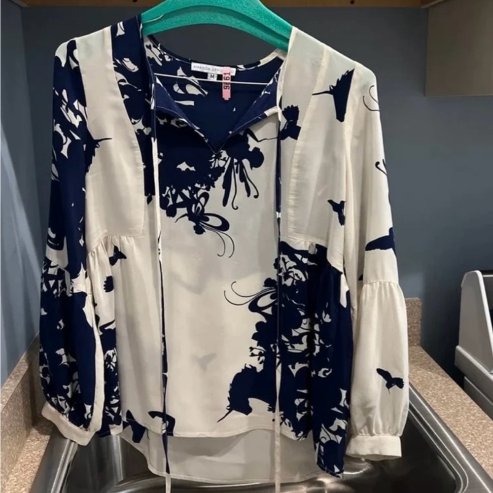 Amanda Uprichard Silk Blouse